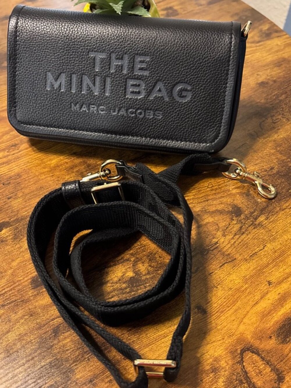 Marc Jacobs The Mini Bag Black Leather Crossbody Shldr Bag - Picture 9 of 13